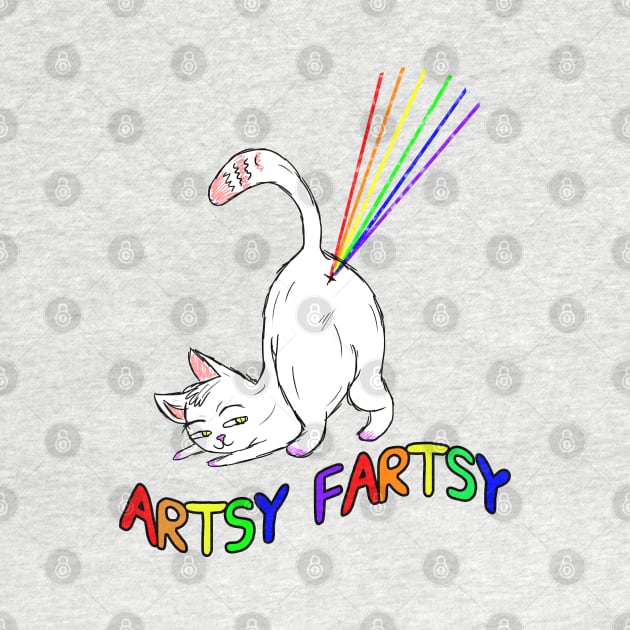 Artsy-Fartsy Cat by Barnyardy